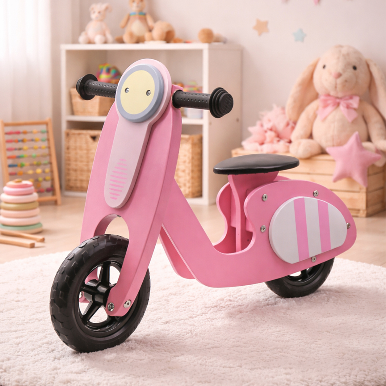 Houten loopscooter